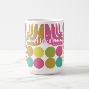 Bohemian Rosa Grün Blau Braun Kaffeetasse