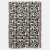 Bohemian Schwarz Grau Decke (Vorderseite Vertikal)
