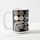 Bohemian Schwarz Grau Kaffeetasse (Links)