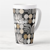 Bohemian Schwarz Grau Milchtasse (Rechte Ecke)
