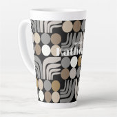 Bohemian Schwarz Grau Milchtasse (Linke Ecke)
