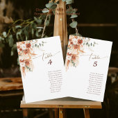 Bohemian Script Hochzeit Tischnummer