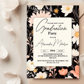 Bohemian Spring Floral Graduation Party Einladung