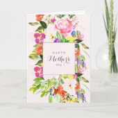Bohemian Spring Floral Mother's Day Card Karte (Vorderseite)