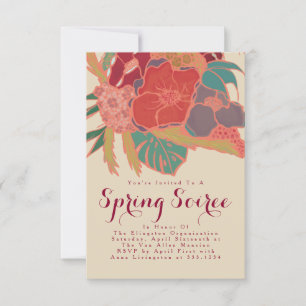 Bohemian Style Party Einladung - Florale Vintage