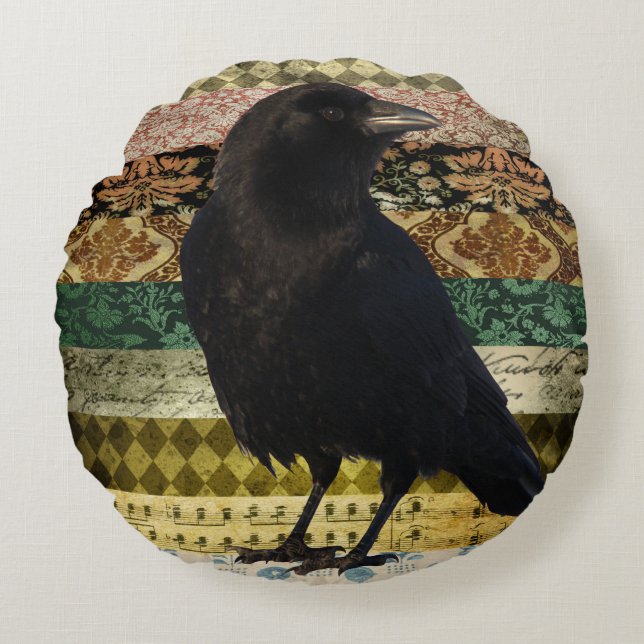 Bohemian Tote Rundes Kissen (Vorderseite)