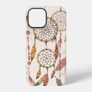 Bohemian Traumfänger mit Perlen und Federn, na iPhone 12 Hülle