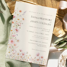 Bohemian Verspielte Wildblumen Hochzeit