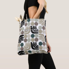 Bohemian Weiß Schwarz Grau Tasche