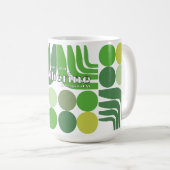 Bohemian White Grün Kaffeetasse (VorderseiteRechts)