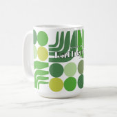 Bohemian White Grün Kaffeetasse (Vorderseite Links)