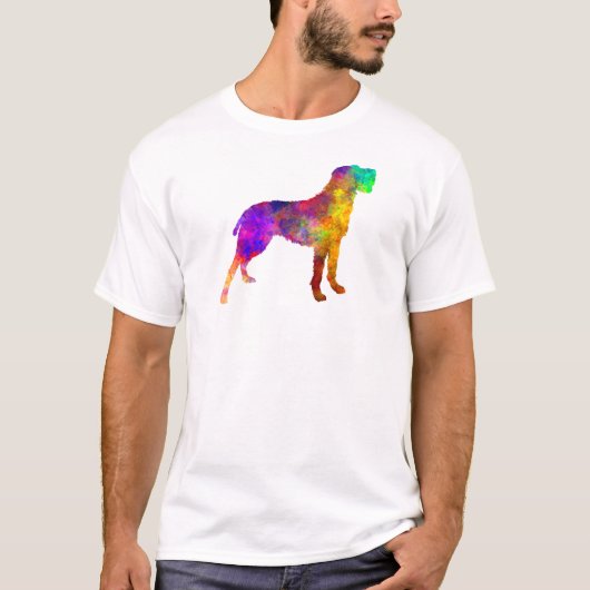 Bohemian Wirehaired Pointing Griffon im Watercolor T-Shirt (Vorderseite)