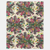 Bohemiancreme Fleecedecke (Vorderseite)