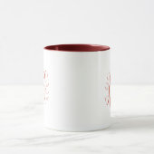 Bohemianische Pink-Script-Typografie Tasse (Zentrum)