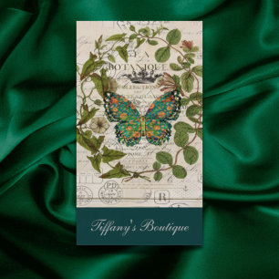 bohemianische Schriften französischer botanischer Visitenkarte