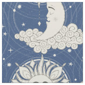 bohemianische Träume blau Stoff (Nahaufnahme)