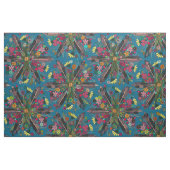 bohemianisches Blau Stoff (Fat Quarter (45,7 x 55,9 cm))