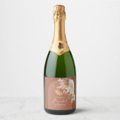 Bohemianisches Pampasgras, botanisch Schaumweinetikett (Vorderseite)