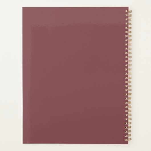 Bohemien Lehrerbewertung Moderne Sitte Planer (Rückseite)