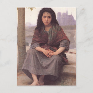 Bohemienne (The Bohemische) von William Bouguereau Postkarte