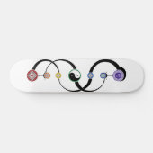 Bohemisch 7 Chakras - Skateboard (Horizontal)