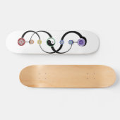 Bohemisch 7 Chakras - Skateboard (Horizontal)