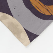 Bohemisch Abstrakt: Minimalistischer Vintager Char Fleecedecke (Ecke)