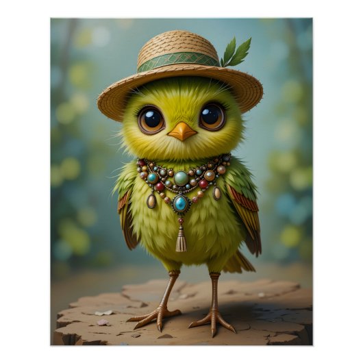 Bohemisch Baby Bird Poster (Vorderseite)