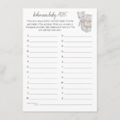 Bohemisch Baby Toy Bricks ABC Duschspielkarte Einladung (Vorderseite)