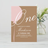 Bohemisch Balloon dreht eine Geburtstagsparty Einladung (Stehend Vorderseite)