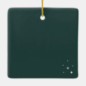 Bohemisch Beach Palm Tree Foto Keramik Ornament (Rückseite)