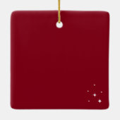 Bohemisch Beach Palm Tree Foto Keramik Ornament (Rückseite)