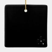 Bohemisch Beach Palm Tree Foto Keramik Ornament (Rückseite)