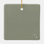 Bohemisch Beach Palm Tree Foto Keramik Ornament (Rückseite)