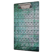 Bohemisch Beauty Aqua Pattern Clipboard Klemmbrett (Links)