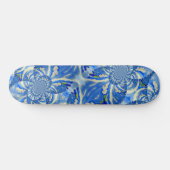 Bohemisch-blaue Mandala Skateboard (Horizontal)