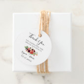 Bohemisch Blooms Wedding Vielen Dank Geschenkanhänger (Beispiel)