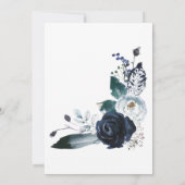 Bohemisch Blue Bridal Dusche Einladung (Rückseite)