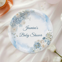 Bohemisch Blue Rose Baby Dusche
