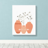 Bohemisch Boho Art Abstrakt Stretched Canvas Print Leinwanddruck (Insitu (Holzboden))