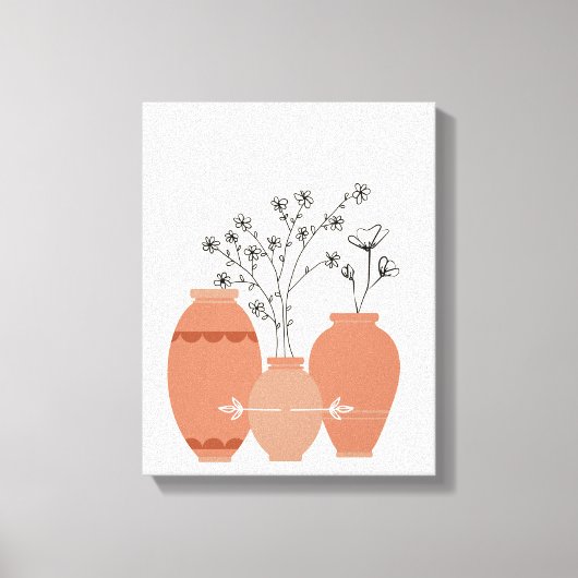 Bohemisch Boho Art Abstrakt Stretched Canvas Print Leinwanddruck (Vorderseite)