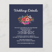 Bohemisch Bouquet - Einzelheiten zu Hochzeiten in  Begleitkarte (Vorderseite)