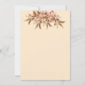 Bohemisch Bridal/Baby Vielen Dank Einladung (Rückseite)