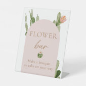 Bohemisch Cactus Desert Blume Bar Sign Sockelschild (Vorderseite)