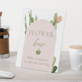 Bohemisch Cactus Desert Blume Bar Sign Sockelschild (In SItu)