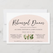 Bohemisch Cactus Desert Probe Dinner Einladung (Vorderseite)