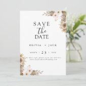 Bohemisch-Chic-Blumenhochzeit Save The Date (Stehend Vorderseite)