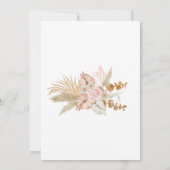 Bohemisch-Chic-Blumenhochzeit Save The Date (Rückseite)