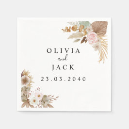 Bohemisch-Chic-Blumenhochzeit Serviette