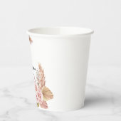 Bohemisch-Chic-Blumenschild Pappbecher (Links)